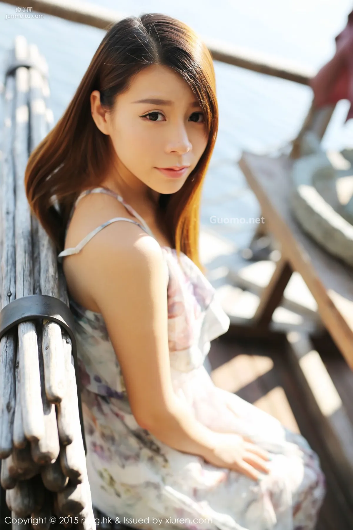 Vetiver Jiabao Beier Fresh and Beautiful Long Dress + Denim Outfit [MyGirl] Vol.106 Photo Set photo 6