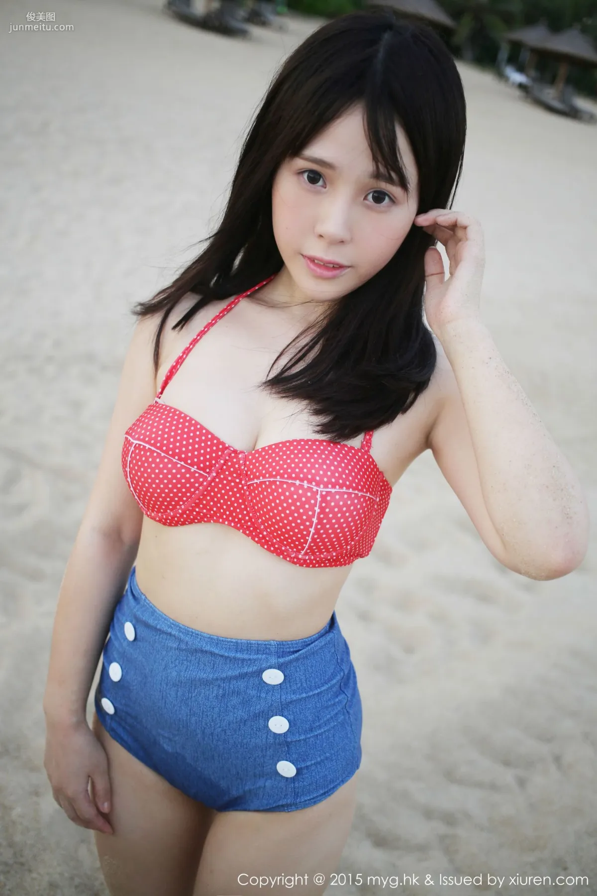 Evelyn Ai Li, School Swimsuit + Swimsuit Outdoor Shoot [MyGirl] Vol.175 Photo Set photo 73