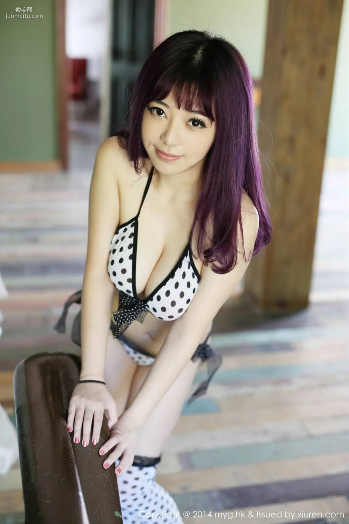 Liu Feier Faye, Xiamen Travel Shoot, Big Bust Beautiful Breasts + Fresh Lace [MyGirl] Vol.078 Photo Set photo 22
