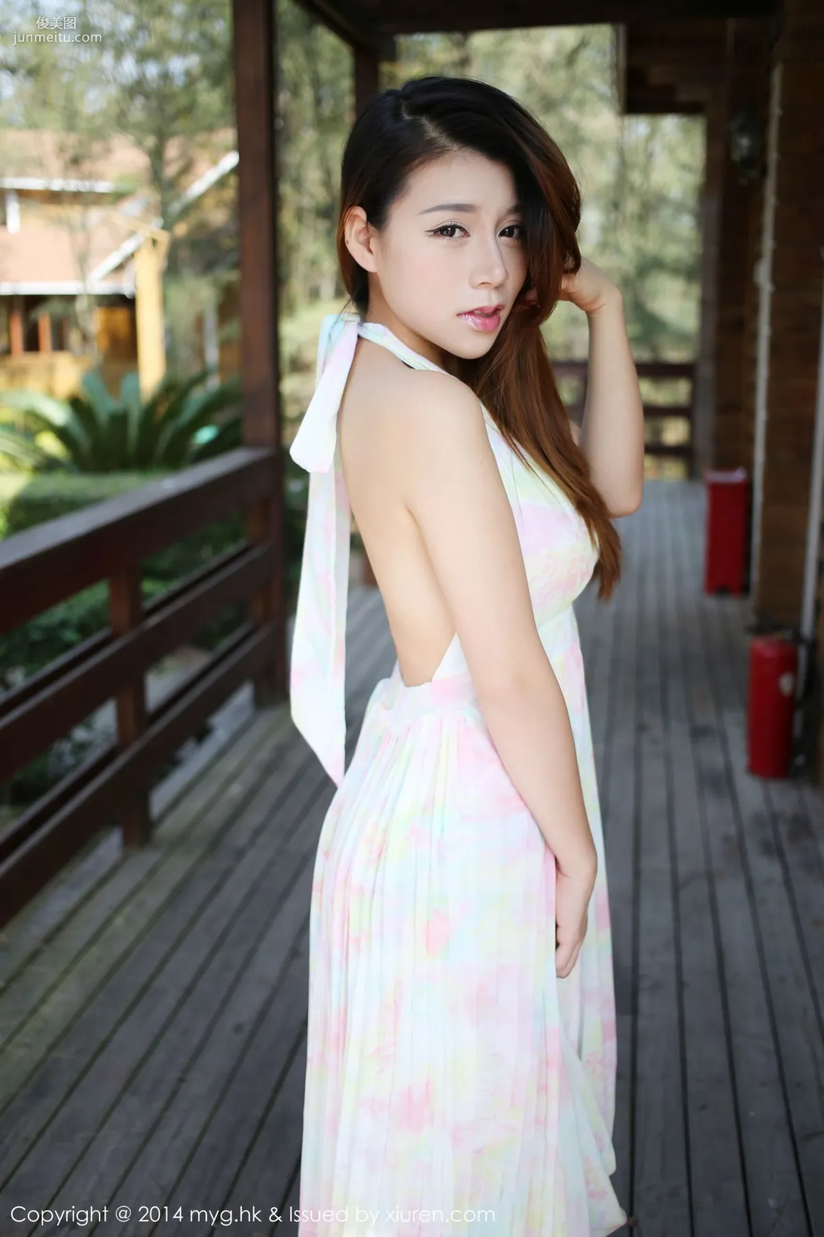 Vetiver Jiabao Beier "Xiamen Travel Shoot" Fresh Long Dress + Lingerie + Bikini [MyGirl] Vol.074 Photo Set photo 11