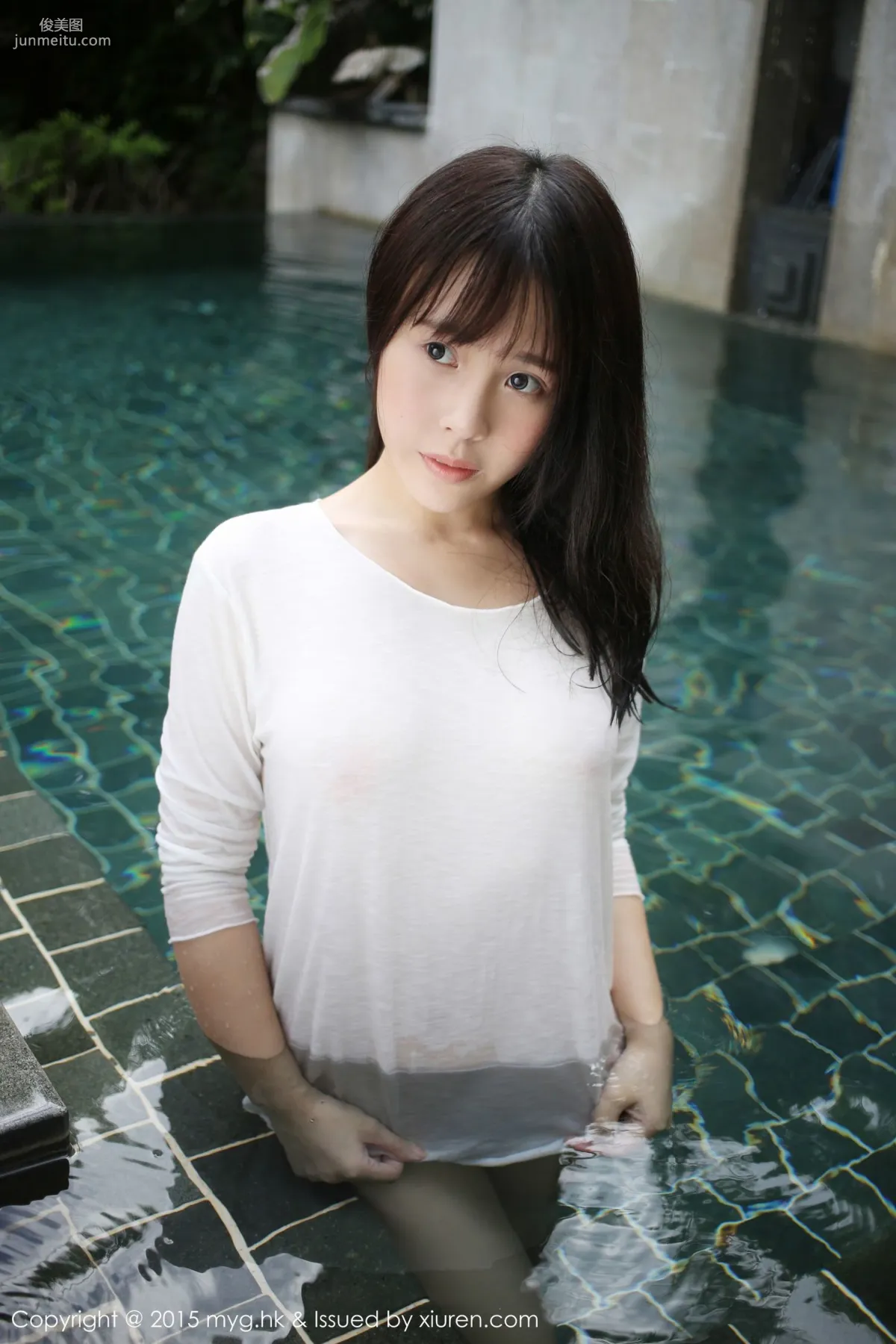 Ai Li Evelyn, Wet in the Pool [MyGirl] Vol.180 Photo Set photo 1