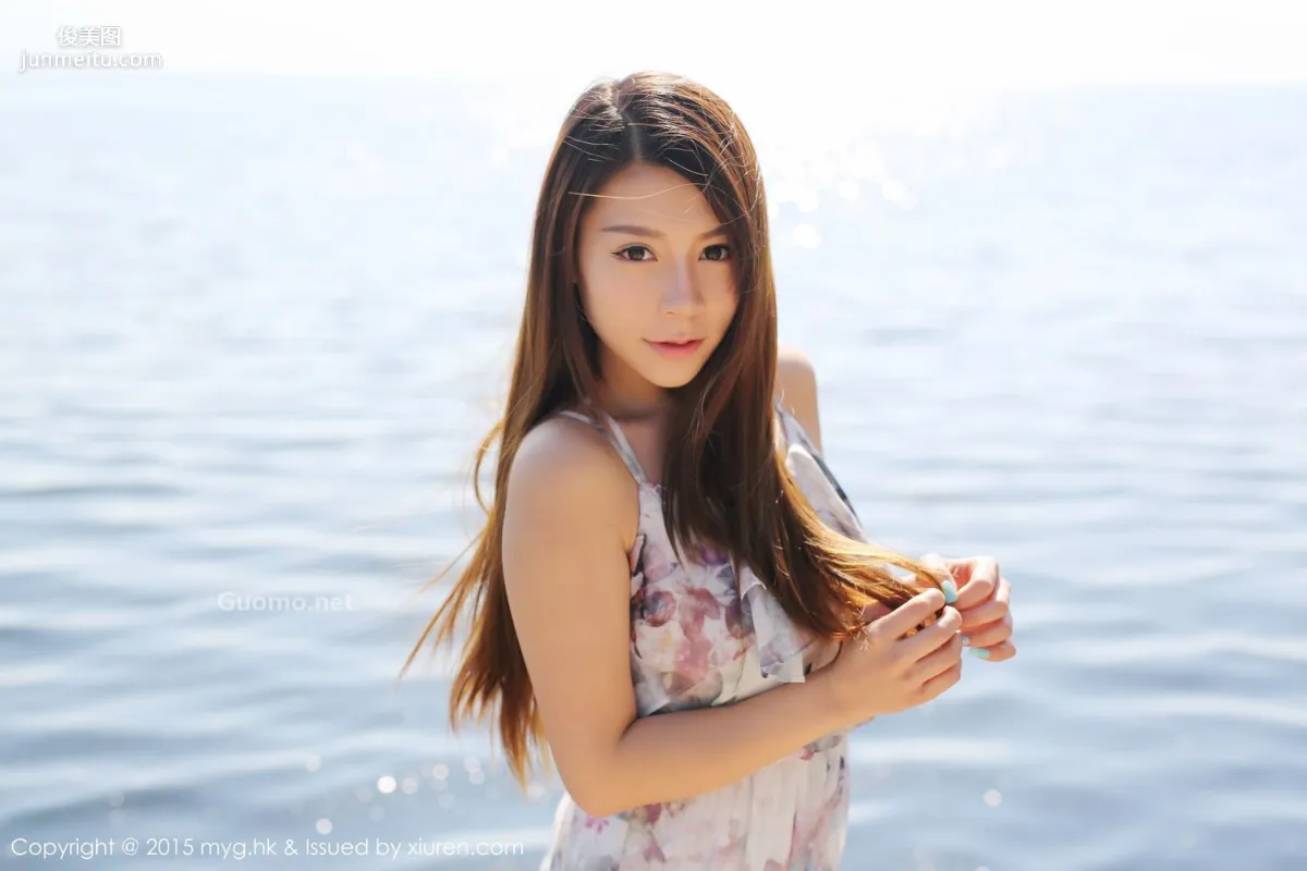 Vetiver Jiabao Beier Fresh and Beautiful Long Dress + Denim Outfit [MyGirl] Vol.106 Photo Set photo 29