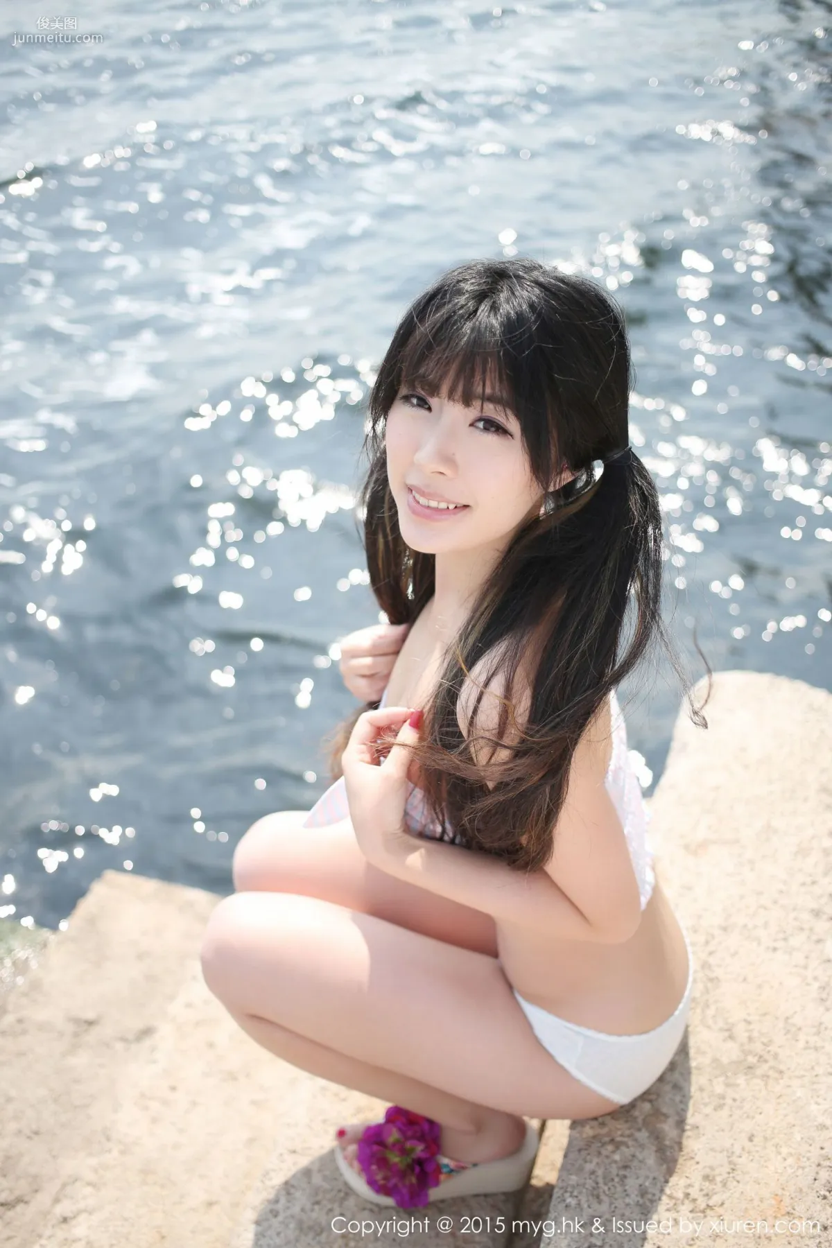 Liu Xueni Verna, Dali Travel Shoot, Lingerie + British School Uniform [MyGirl] Vol.108 Photo Set photo 17