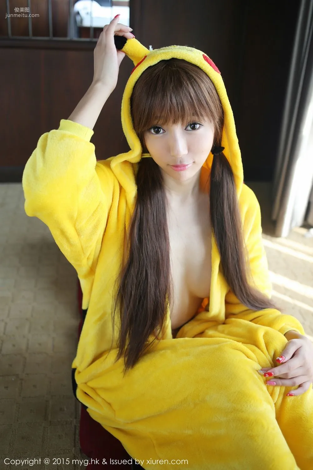 Yanni Wang "Thailand Chiang Mai Travel Shoot" Street Snap + Bathrobe + Pikachu [MyGirl] Vol.095 Photo Set photo 39