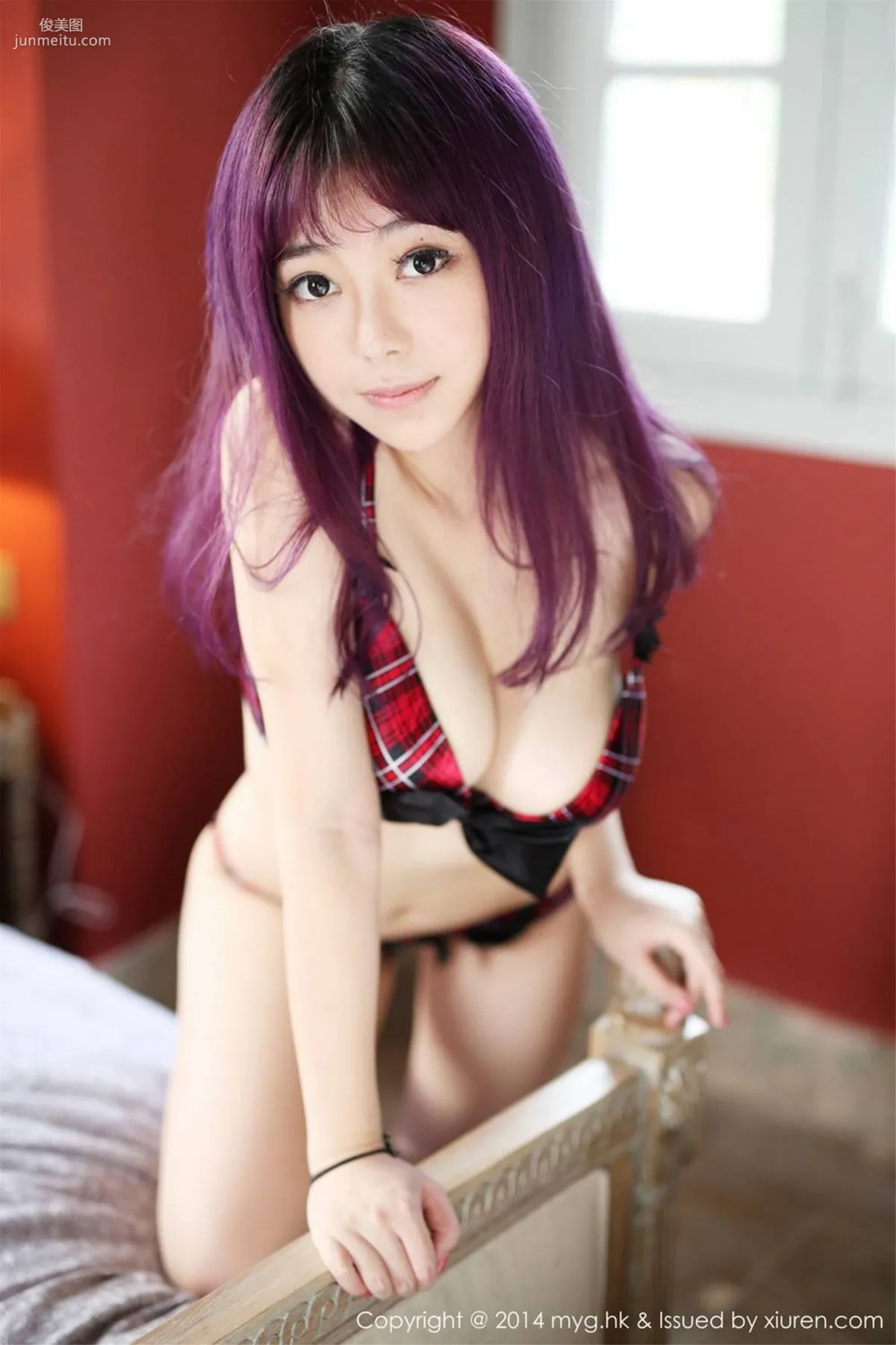 Liu Feier Faye, Xiamen Travel Shoot, Big Bust Beautiful Breasts + Fresh Lace [MyGirl] Vol.078 Photo Set photo 10