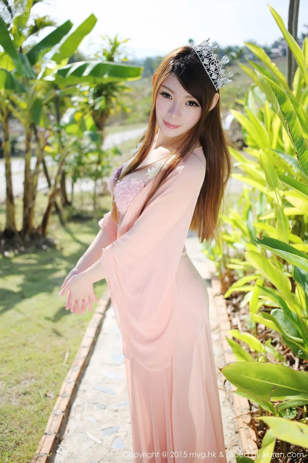 MARA Jiang Thailand Chiang Mai Travel Shoot Denim Hot Pants and Beautiful Thin Gauze [MyGirl] Vol.094 Photo Set photo 40