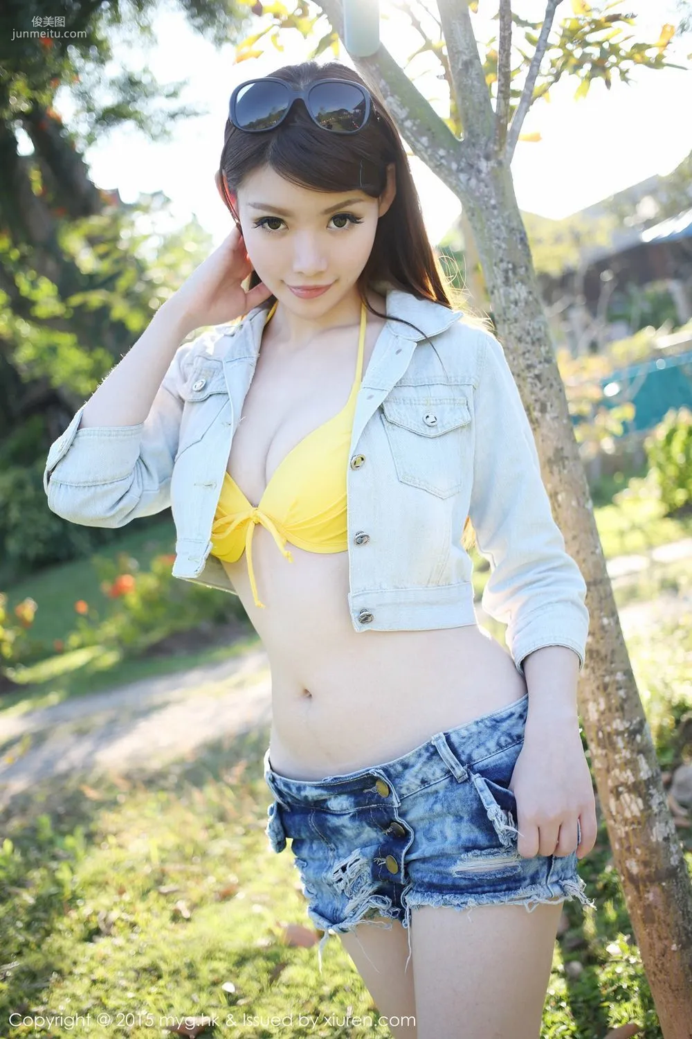 MARA Jiang Thailand Chiang Mai Travel Shoot Denim Hot Pants and Beautiful Thin Gauze [MyGirl] Vol.094 Photo Set photo 2