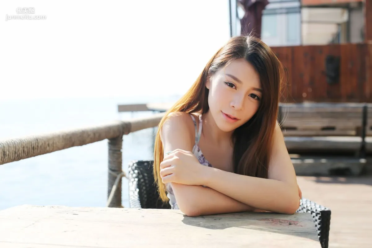 Vetiver Jiabao Beier Fresh and Beautiful Long Dress + Denim Outfit [MyGirl] Vol.106 Photo Set photo 49