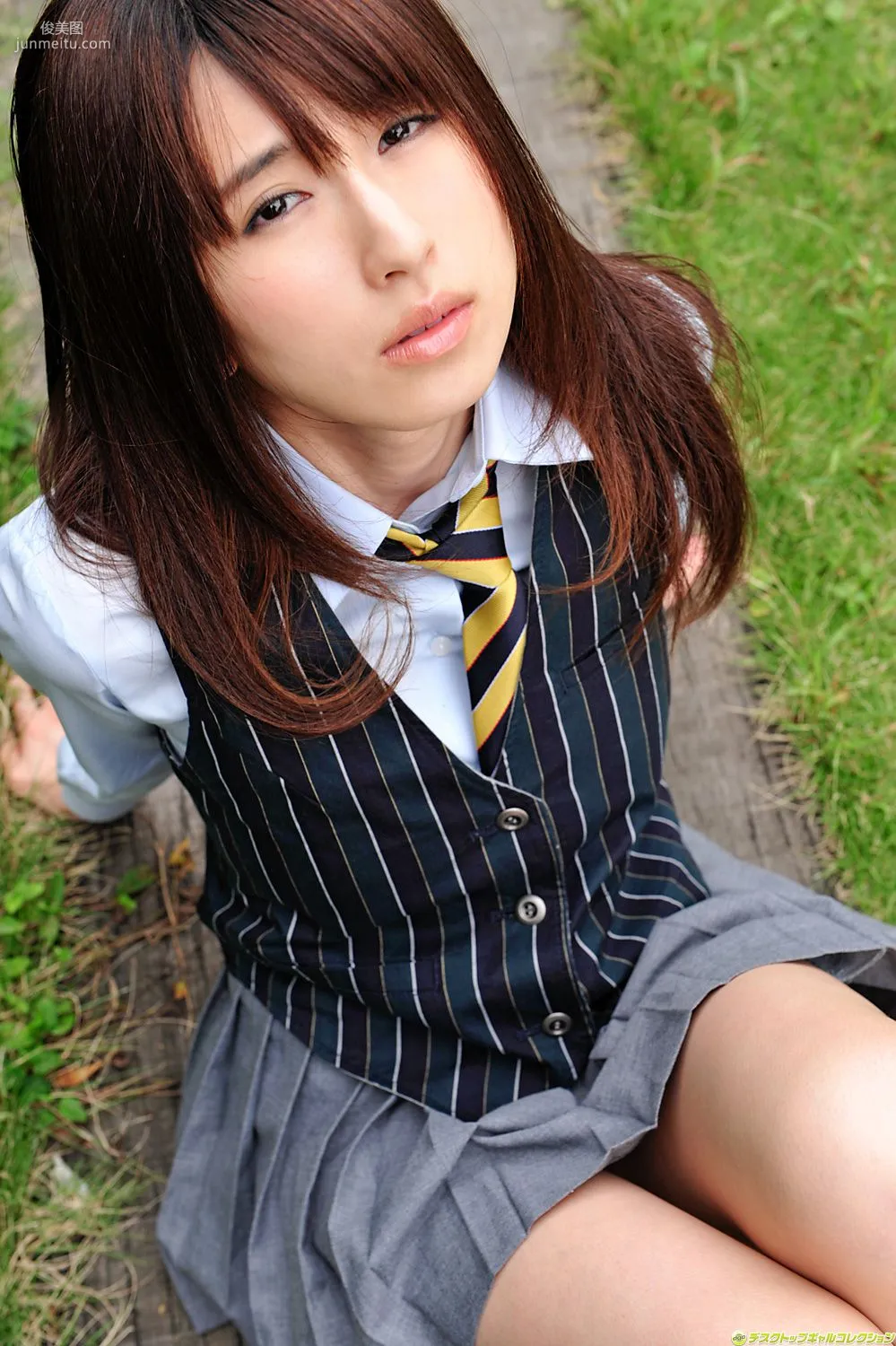[DGC] NO.894 Yuri Kitatani School Uniform Beautiful Girl Paradise Photo Set photo 28
