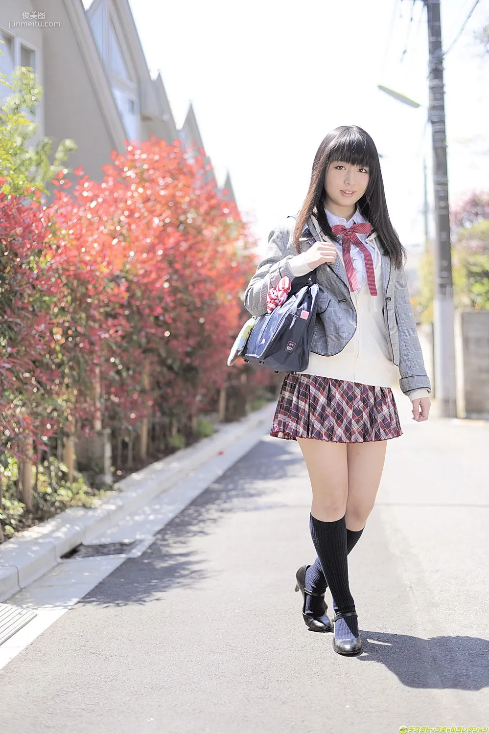 [DGC] NO.981 Megumi Suzumoto, Uniform Beautiful Girl Paradise Photo Set photo 29