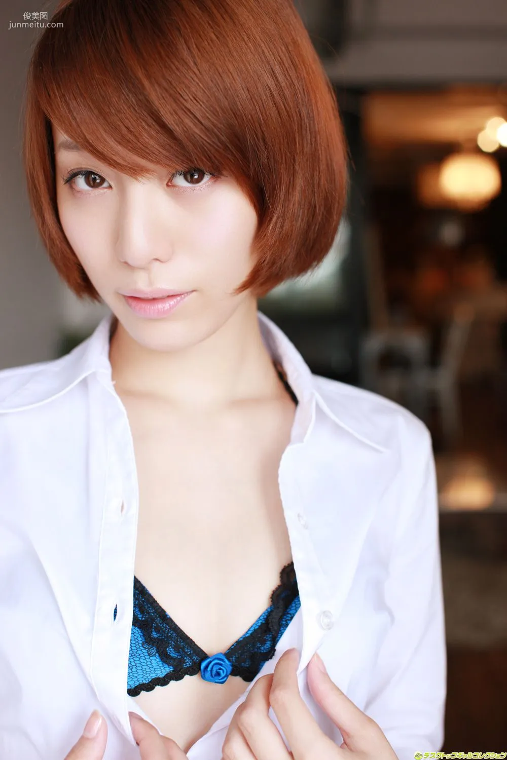 Erika Tsunashima 'Getting Close to the Bare Skin of a Superb Slender Older Sister' Photo Set [DGC] NO.1054 photo 47