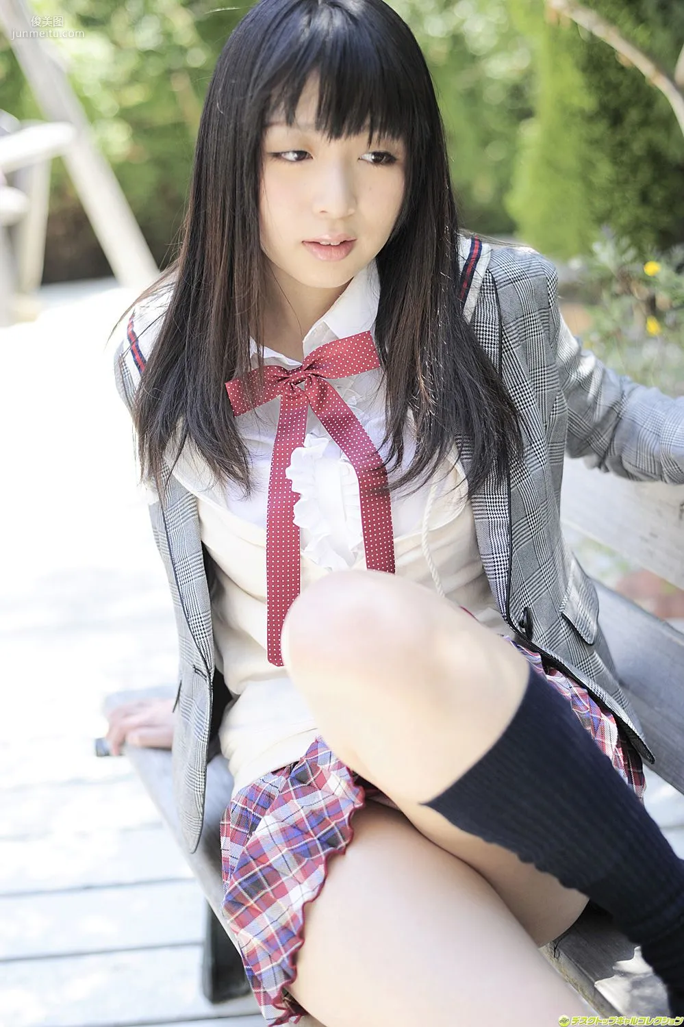 [DGC] NO.981 Megumi Suzumoto, Uniform Beautiful Girl Paradise Photo Set photo 37