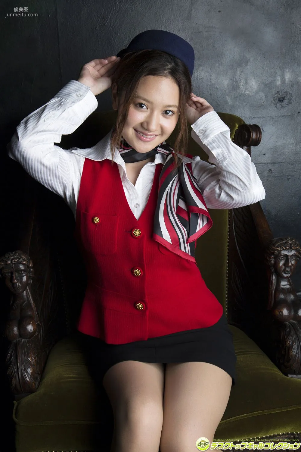 Yume Hazuki, White and Transparent Beautiful Skin and Marshmallow G-Cup! Photo Set [DGC] NO.1198 photo 49