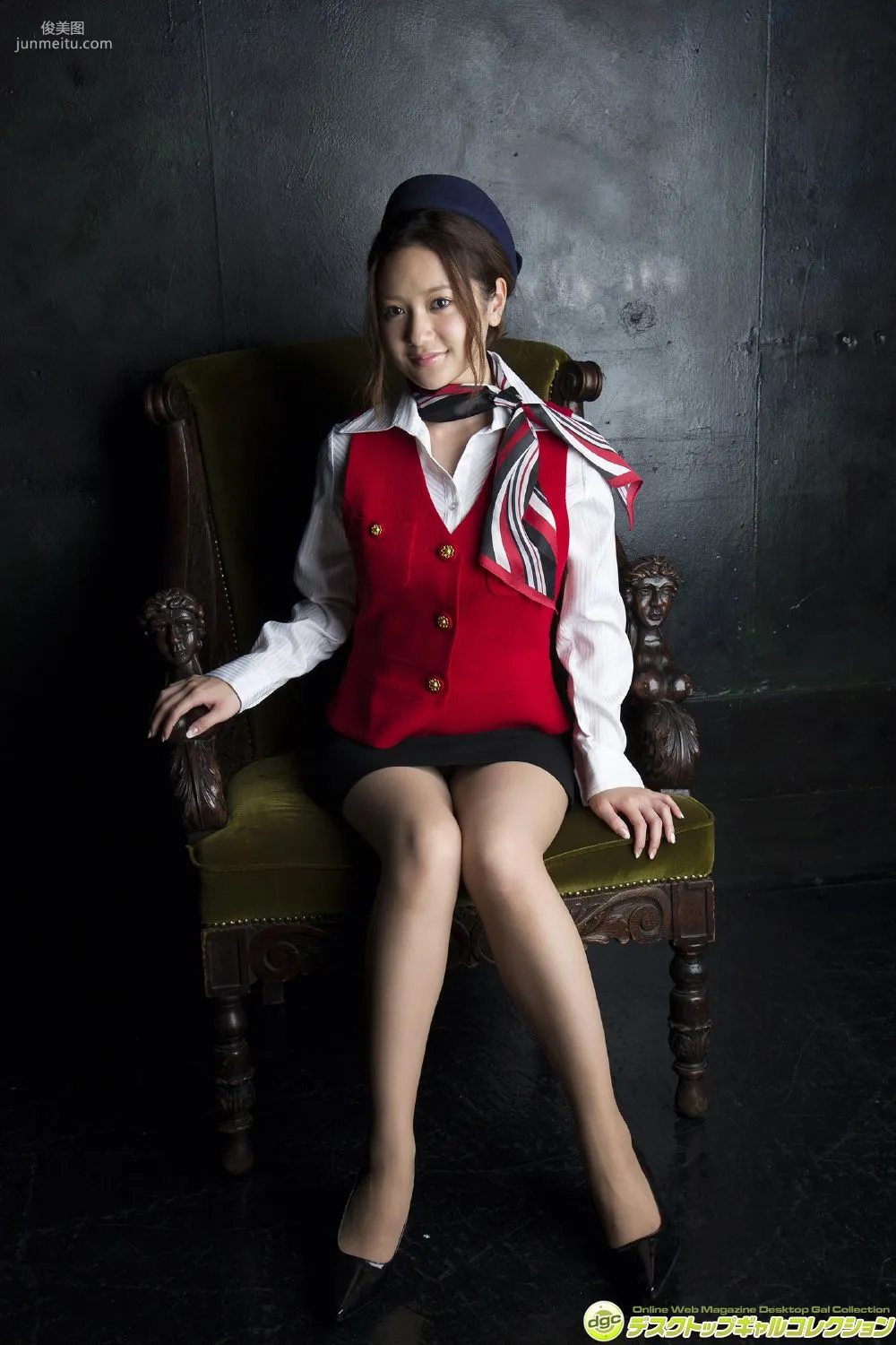Yume Hazuki, White and Transparent Beautiful Skin and Marshmallow G-Cup! Photo Set [DGC] NO.1198 photo 48