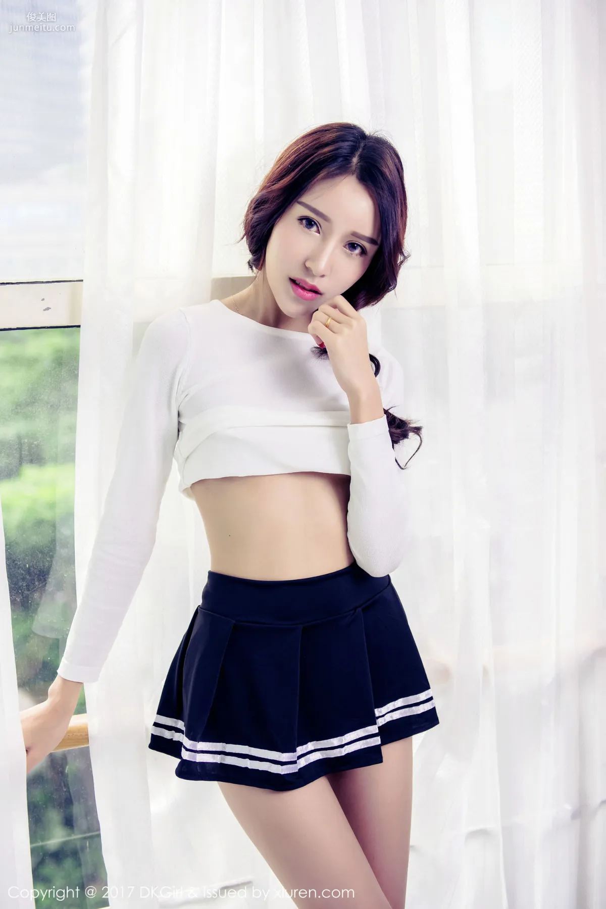 Ouni anne "Fresh and Beautiful, Invincible Beautiful Legs Goddess" [DKGirl] VOL.006 Photo Set photo 5