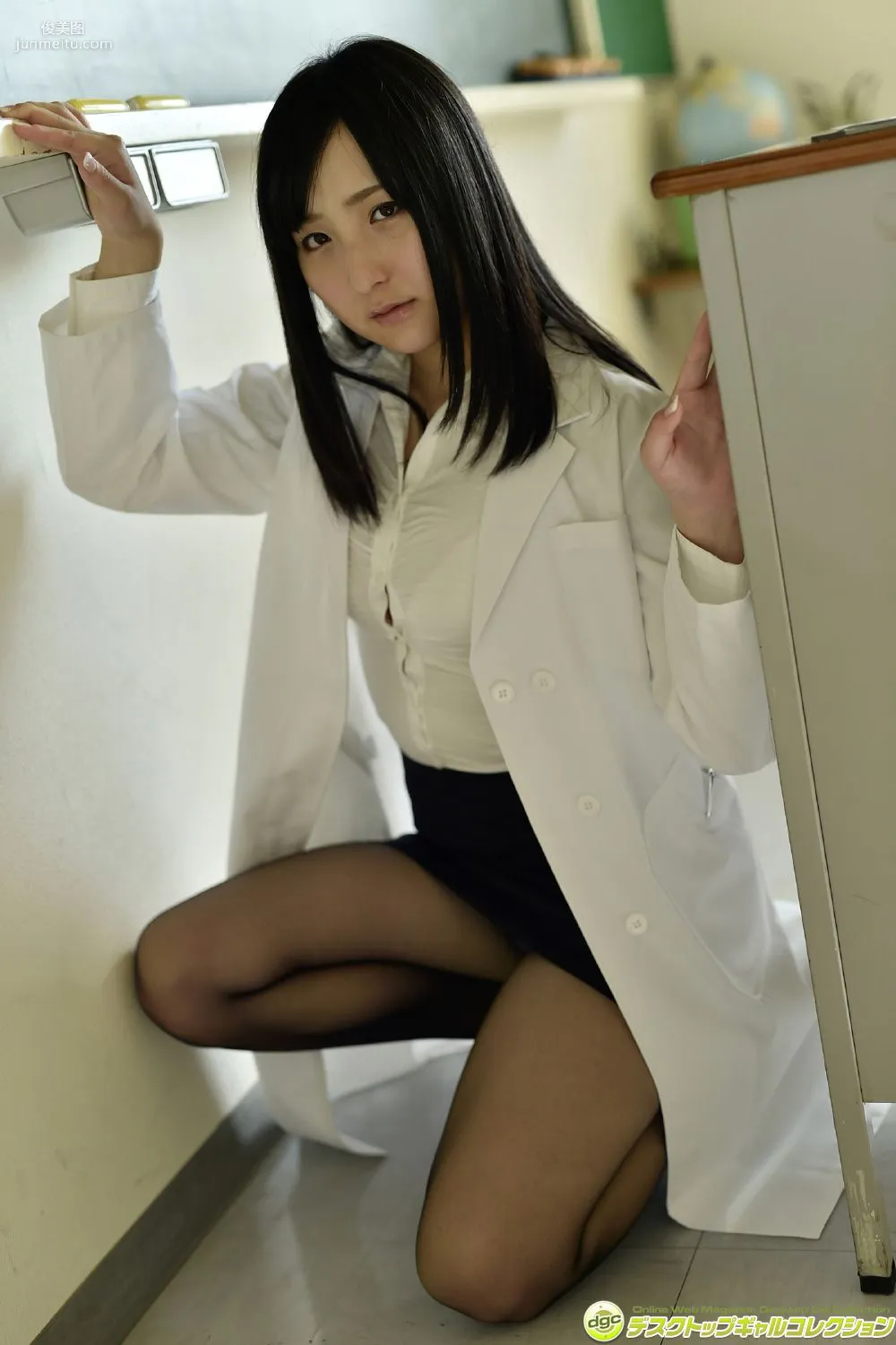 Satoko Hirano Long Black Hair and Translucent Beautiful Skin, an Orthodox Beautiful Girl! Photo Set [DGC] NO.1214 photo 80