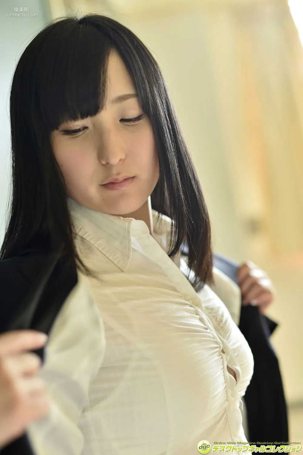 Satoko Hirano Long Black Hair and Translucent Beautiful Skin, an Orthodox Beautiful Girl! Photo Set [DGC] NO.1214 photo 78