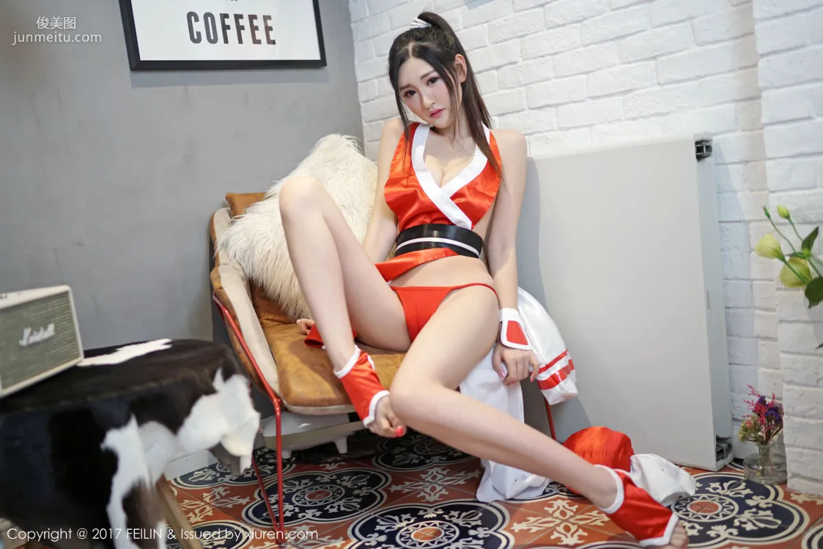 Shen Mengyao Mai Shiranui and Cat Ear Girl COS [FeiLin] VOL.094 Photo Set photo 9