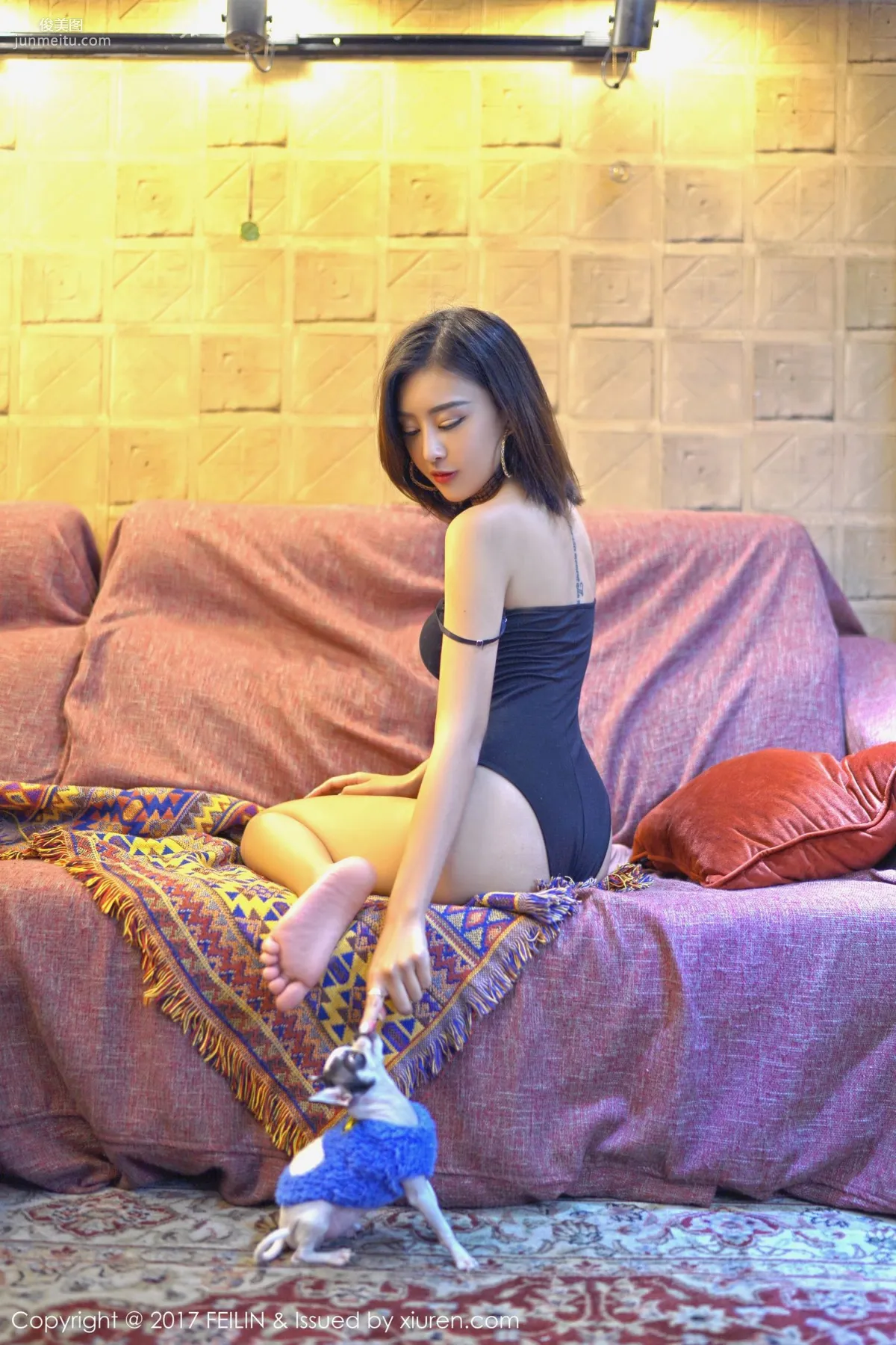Zhao Yixuan Delicate Features + Outstanding Abs Line [FeiLin] VOL.087 Photo Set photo 4