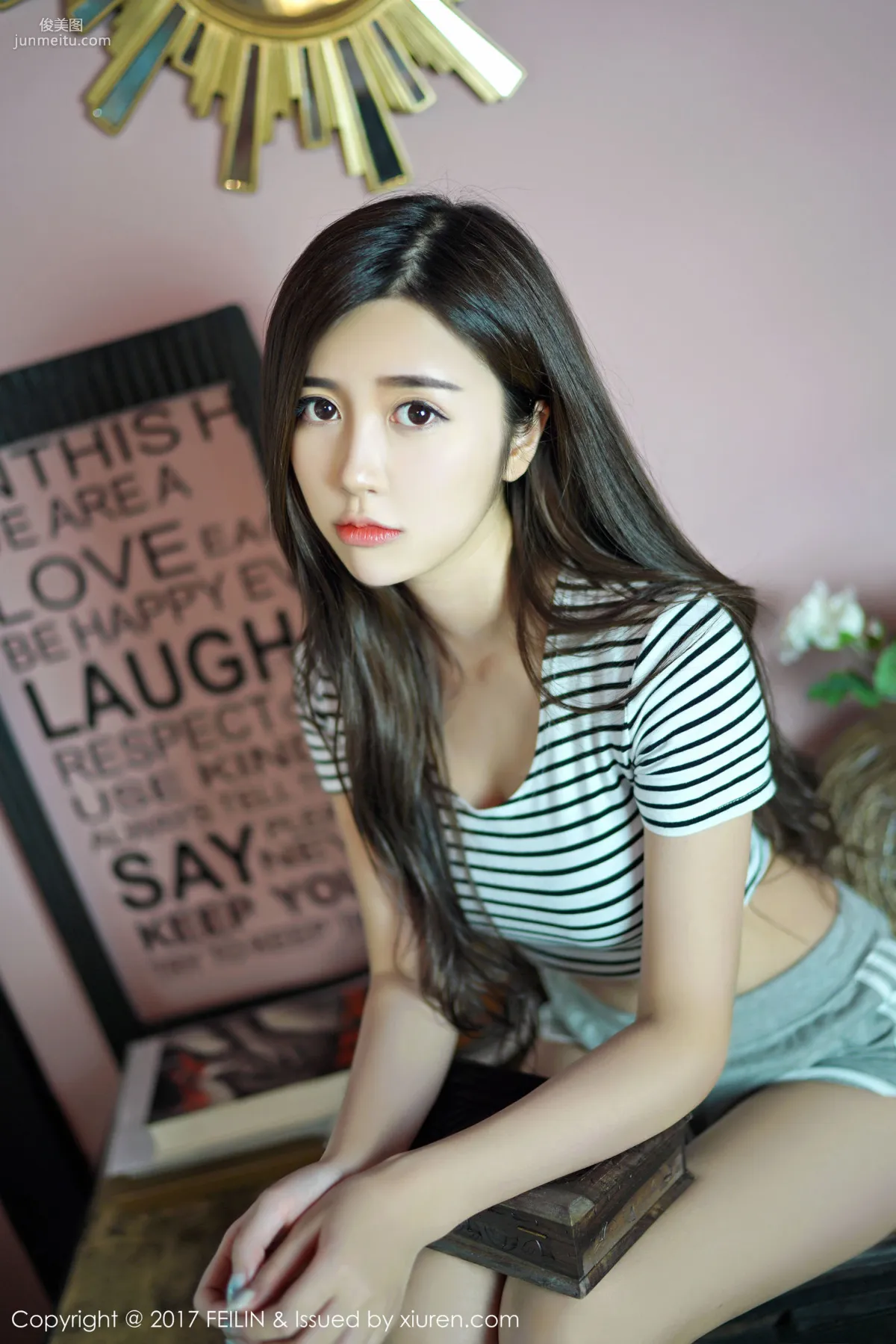 Fang Qiyan Ayaka《Pure as Ice and Jade, Fresh and Beautiful》 [FeiLin] VOL.074 Photo Set photo 34