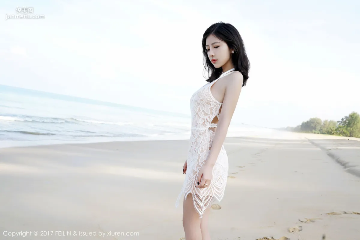 Shi Yijia KITTY 'Sleeping Beauty and the Seaside Beautiful Fairy' [FeiLin] VOL.084 Photo Set photo 28