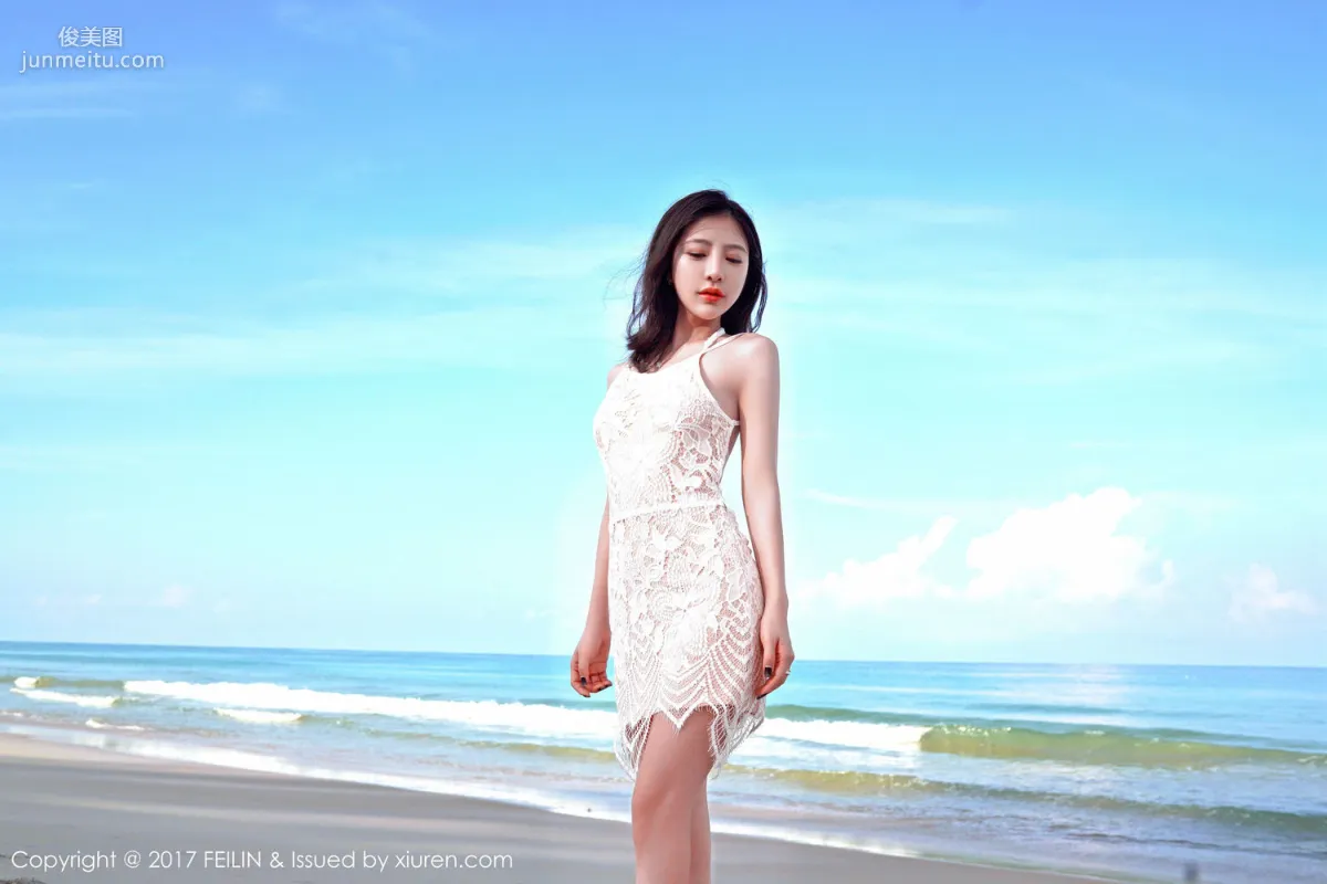 Shi Yijia KITTY 'Sleeping Beauty and the Seaside Beautiful Fairy' [FeiLin] VOL.084 Photo Set photo 30