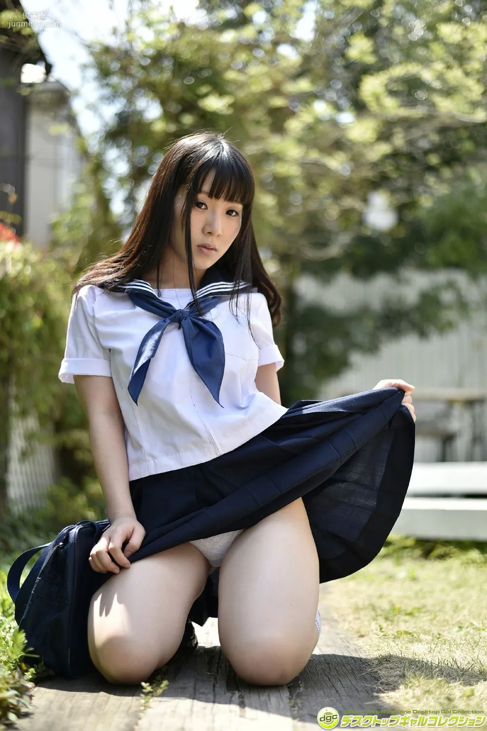Runa Amemiya, H Cup Unbalanced with Petite Height!! Photo Set [DGC] NO.1202 photo 6
