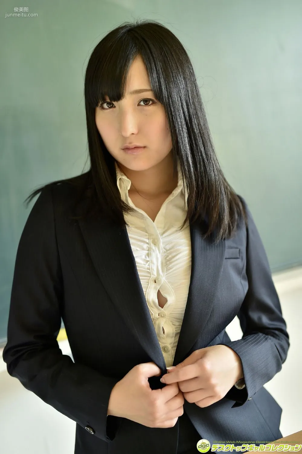 Satoko Hirano Long Black Hair and Translucent Beautiful Skin, an Orthodox Beautiful Girl! Photo Set [DGC] NO.1214 photo 76