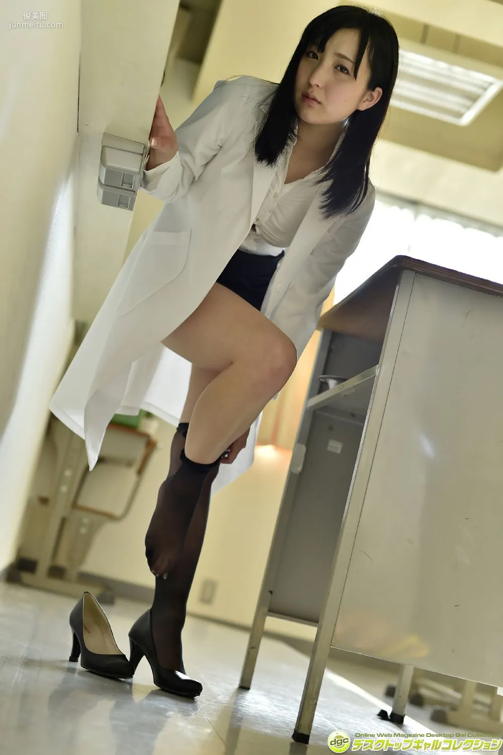 Satoko Hirano Long Black Hair and Translucent Beautiful Skin, an Orthodox Beautiful Girl! Photo Set [DGC] NO.1214 photo 81
