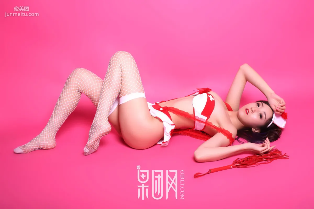 Miss Qi, Small Waist, Nurse Uniform, Curves and Semi-Nude [Girlt] No.007 Photo Set photo 46
