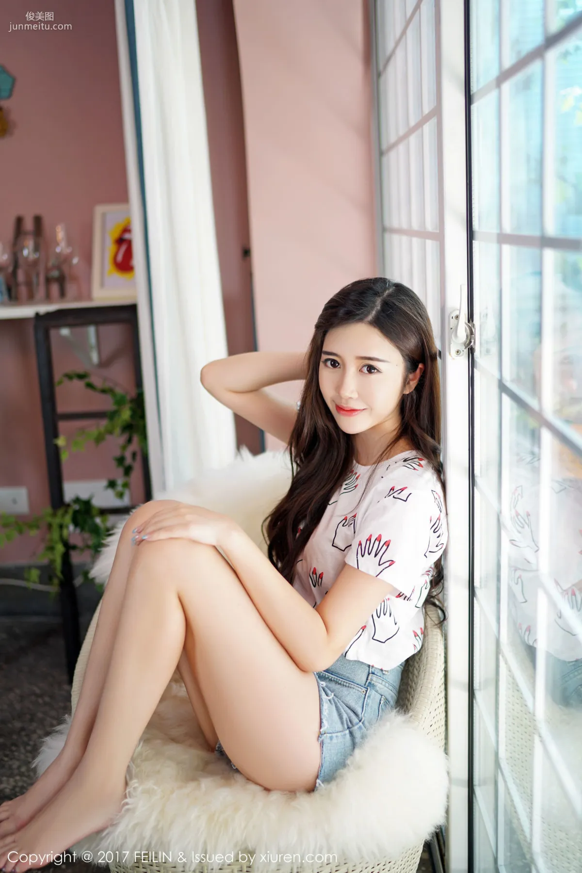 Fang Qiyan Ayaka《Pure as Ice and Jade, Fresh and Beautiful》 [FeiLin] VOL.074 Photo Set photo 10