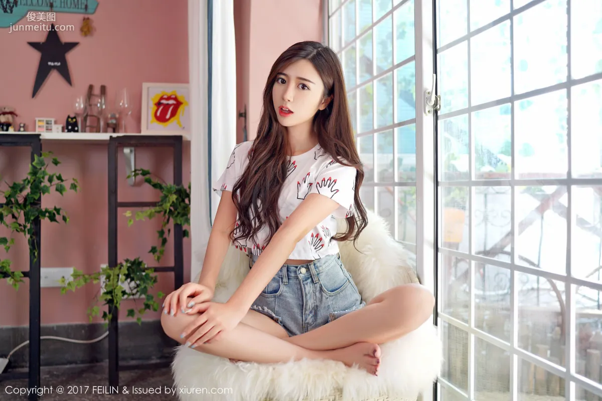 Fang Qiyan Ayaka《Pure as Ice and Jade, Fresh and Beautiful》 [FeiLin] VOL.074 Photo Set photo 22