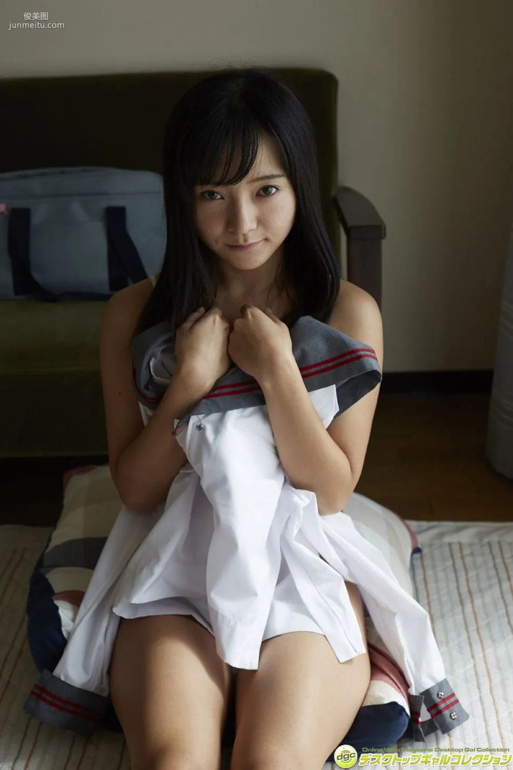 Ayana Nishinaga, Popular Loli Beautiful Girl Returns in School Uniform Project! Photo Set [DGC] NO.1232 photo 19