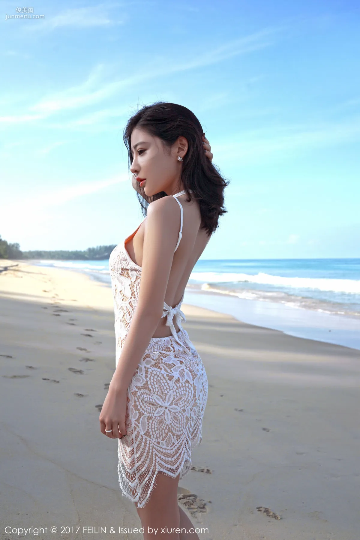 Shi Yijia KITTY 'Sleeping Beauty and the Seaside Beautiful Fairy' [FeiLin] VOL.084 Photo Set photo 33
