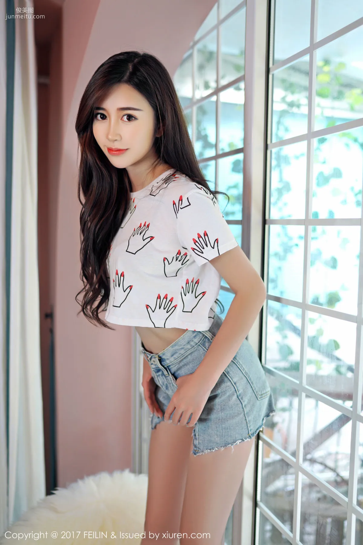 Fang Qiyan Ayaka《Pure as Ice and Jade, Fresh and Beautiful》 [FeiLin] VOL.074 Photo Set photo 15