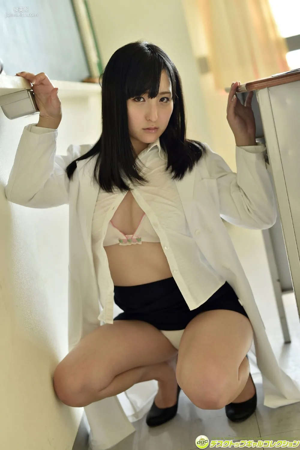 Satoko Hirano Long Black Hair and Translucent Beautiful Skin, an Orthodox Beautiful Girl! Photo Set [DGC] NO.1214 photo 85
