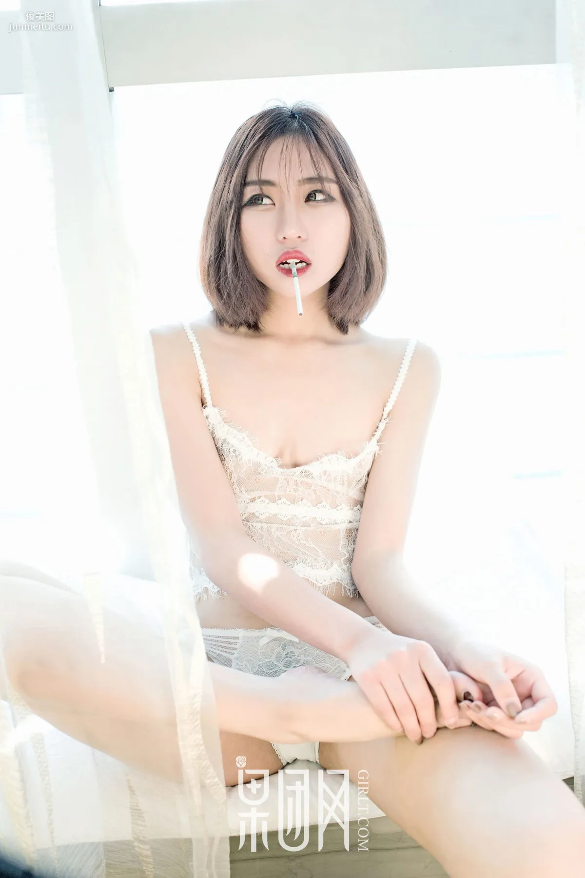 Yu Rui, Big Beauty, Leather Jacket and Stockings Temptation [Girlt] No.016 Photo Set photo 18