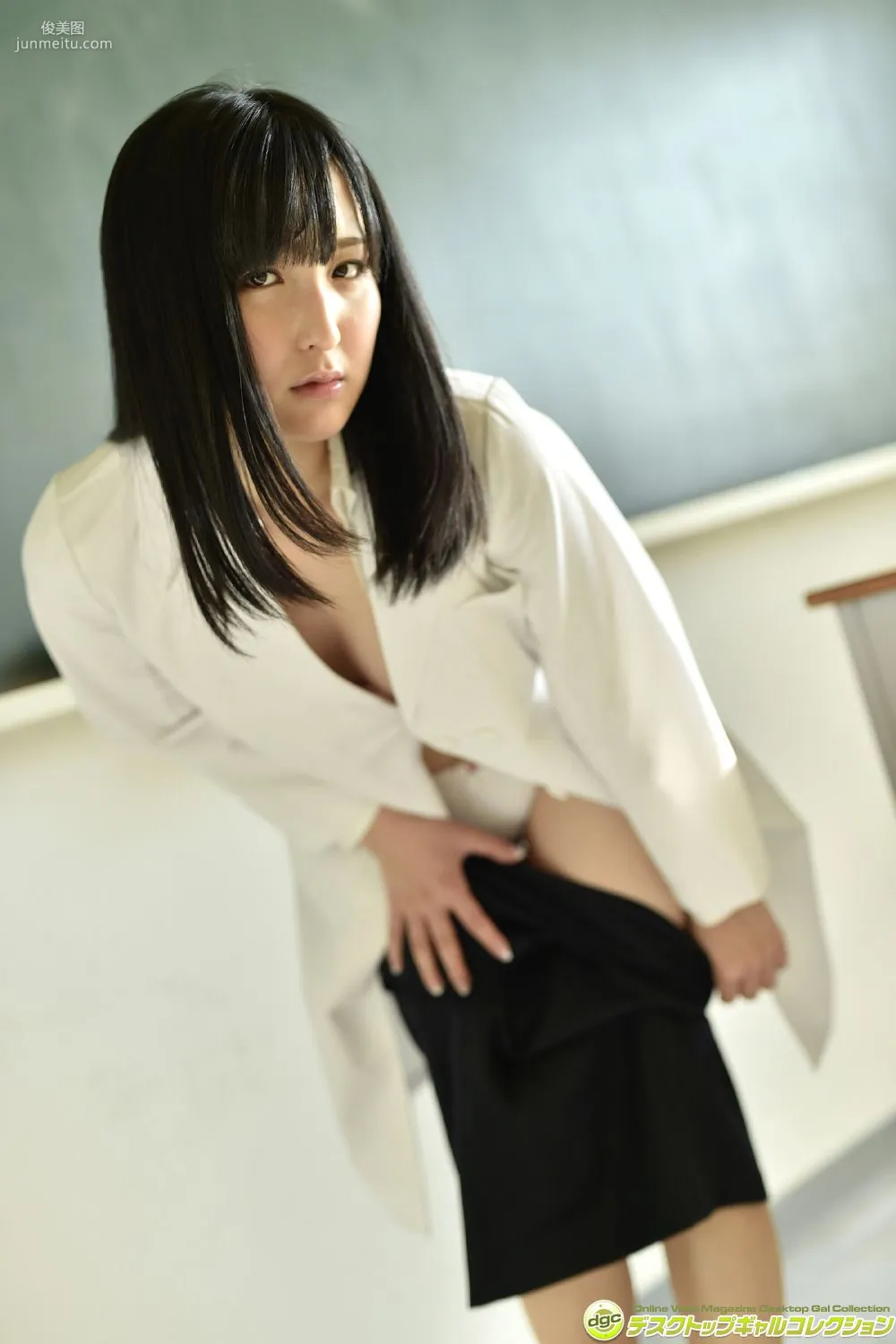 Satoko Hirano Long Black Hair and Translucent Beautiful Skin, an Orthodox Beautiful Girl! Photo Set [DGC] NO.1214 photo 90