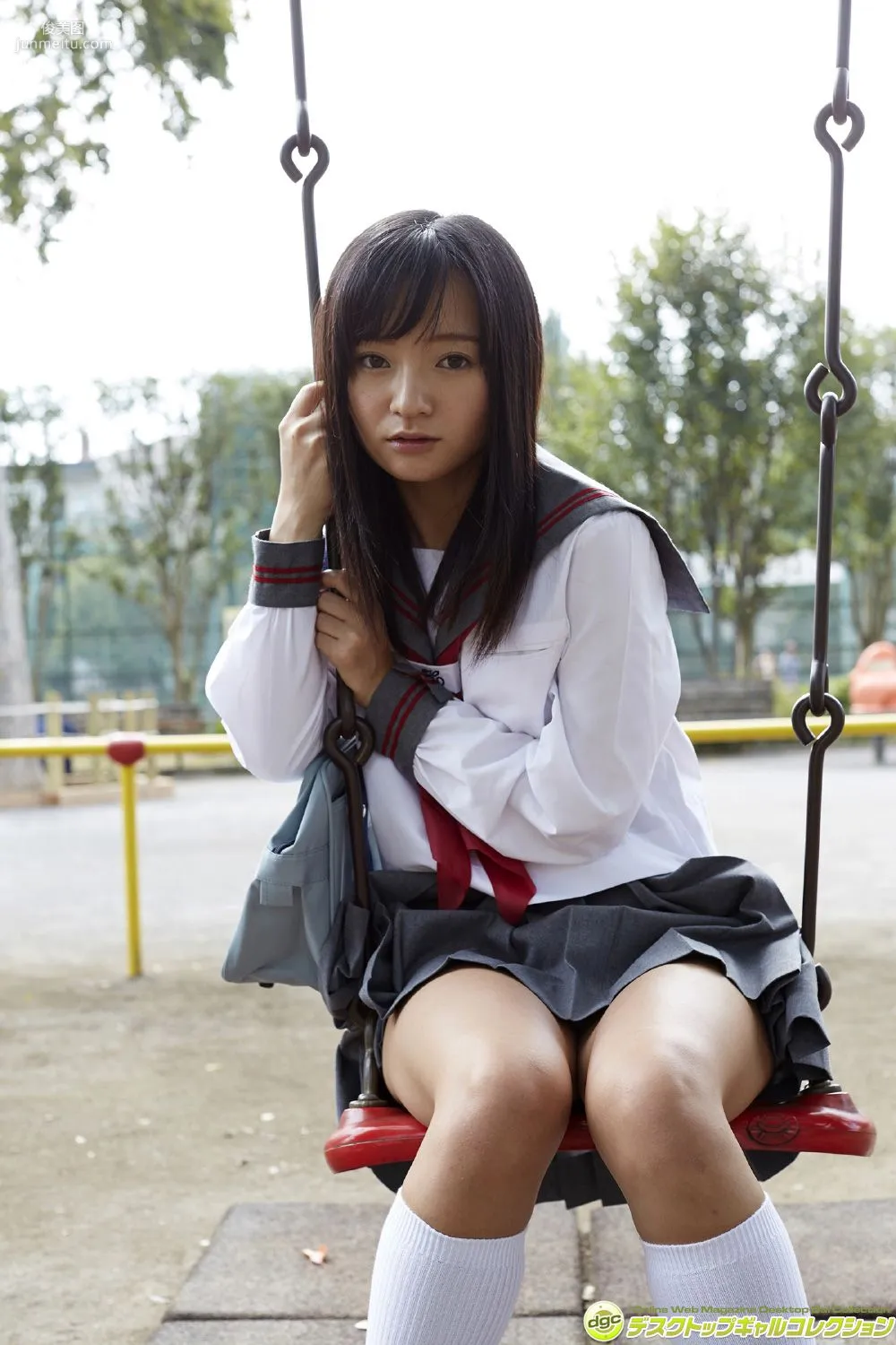 Ayana Nishinaga, Popular Loli Beautiful Girl Returns in School Uniform Project! Photo Set [DGC] NO.1232 photo 4