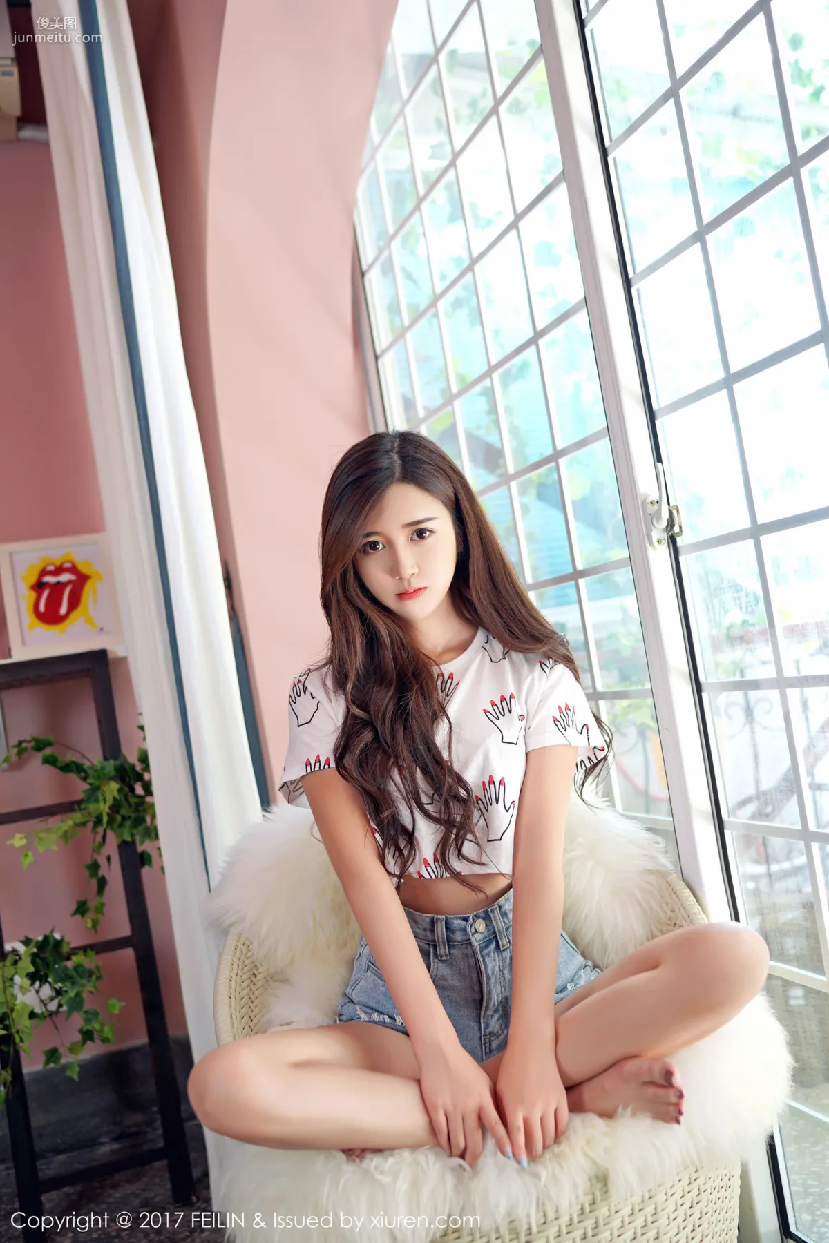 Fang Qiyan Ayaka《Pure as Ice and Jade, Fresh and Beautiful》 [FeiLin] VOL.074 Photo Set photo 24