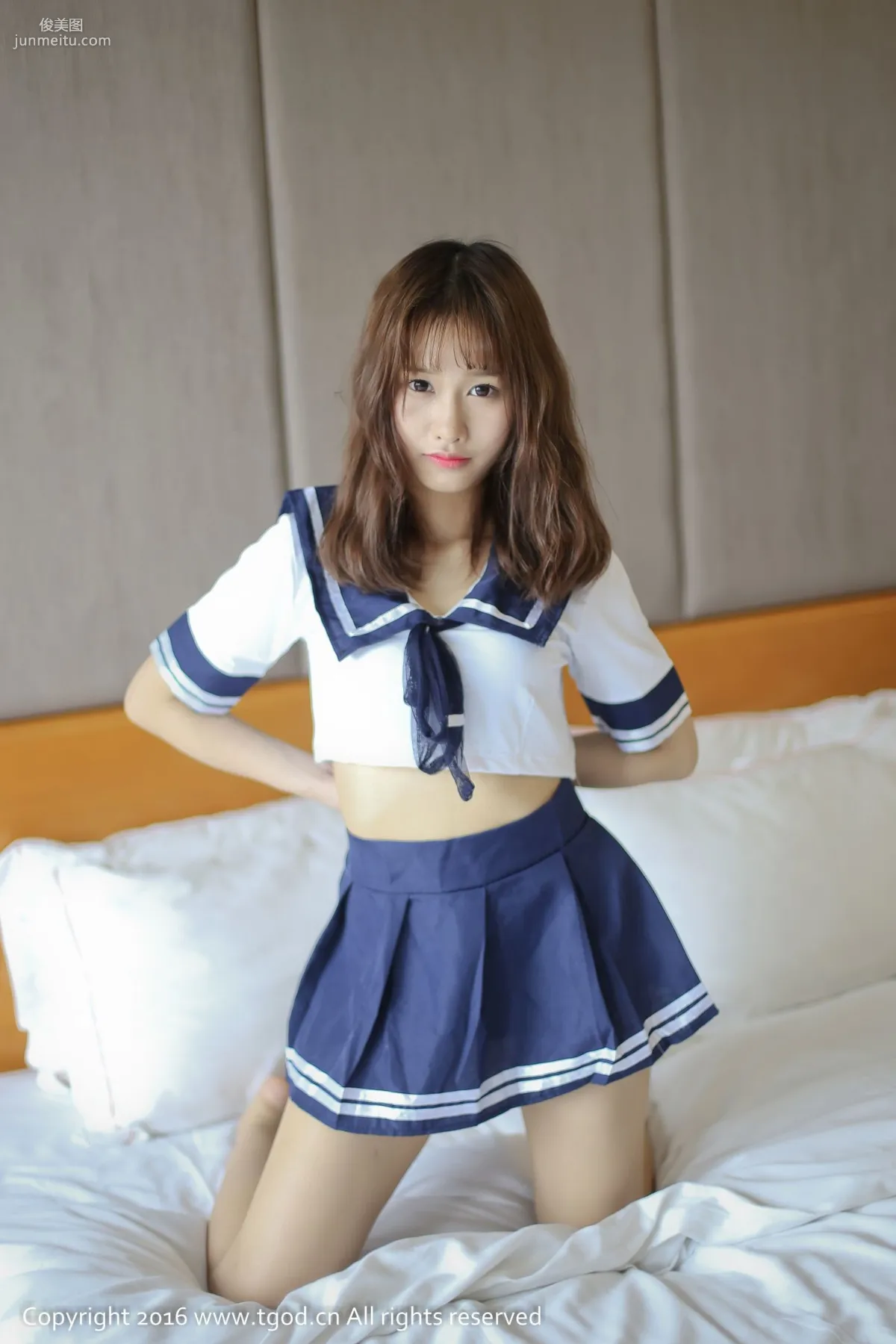 itt Nika Playful and Cute Student Style Uniform Seduction [TGOD] Photo Set photo 8