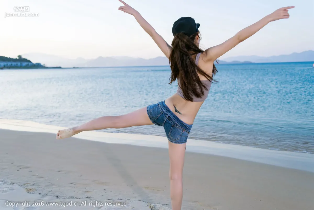Abby Wang Qiaoen, Nha Trang Vietnam Travel Shoot, Elegant Goddess with Cute Charm [TGOD] Photo Set photo 41