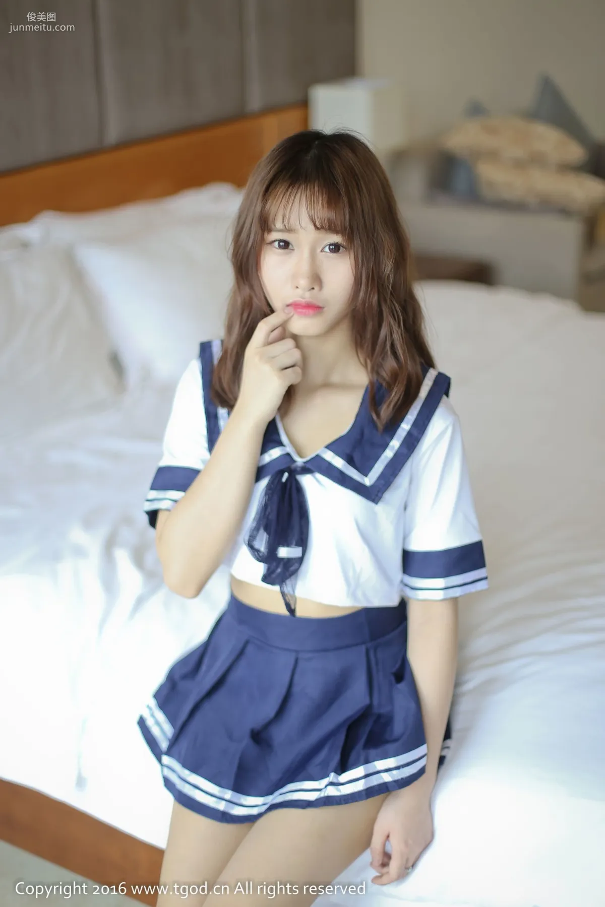 itt Nika Playful and Cute Student Style Uniform Seduction [TGOD] Photo Set photo 4