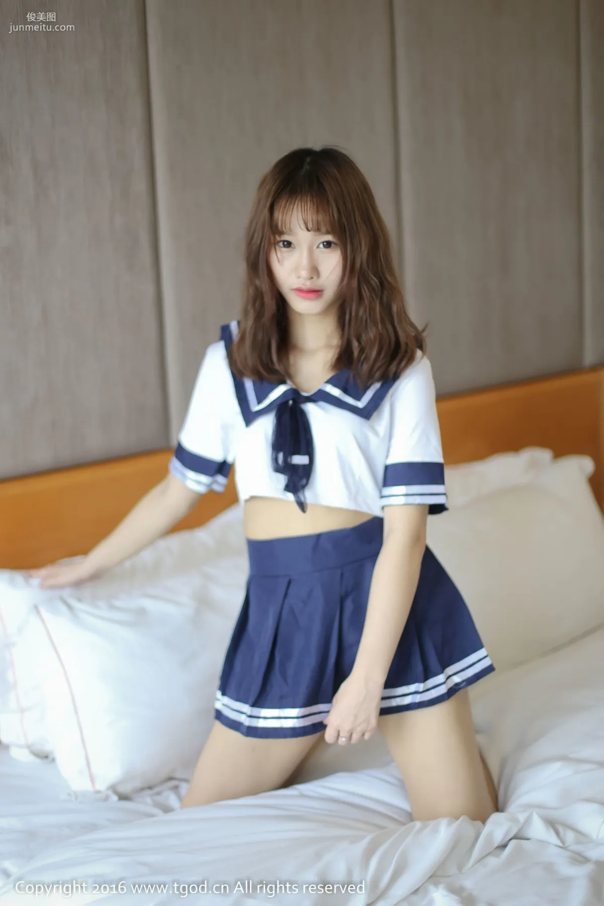 itt Nika Playful and Cute Student Style Uniform Seduction [TGOD] Photo Set photo 6