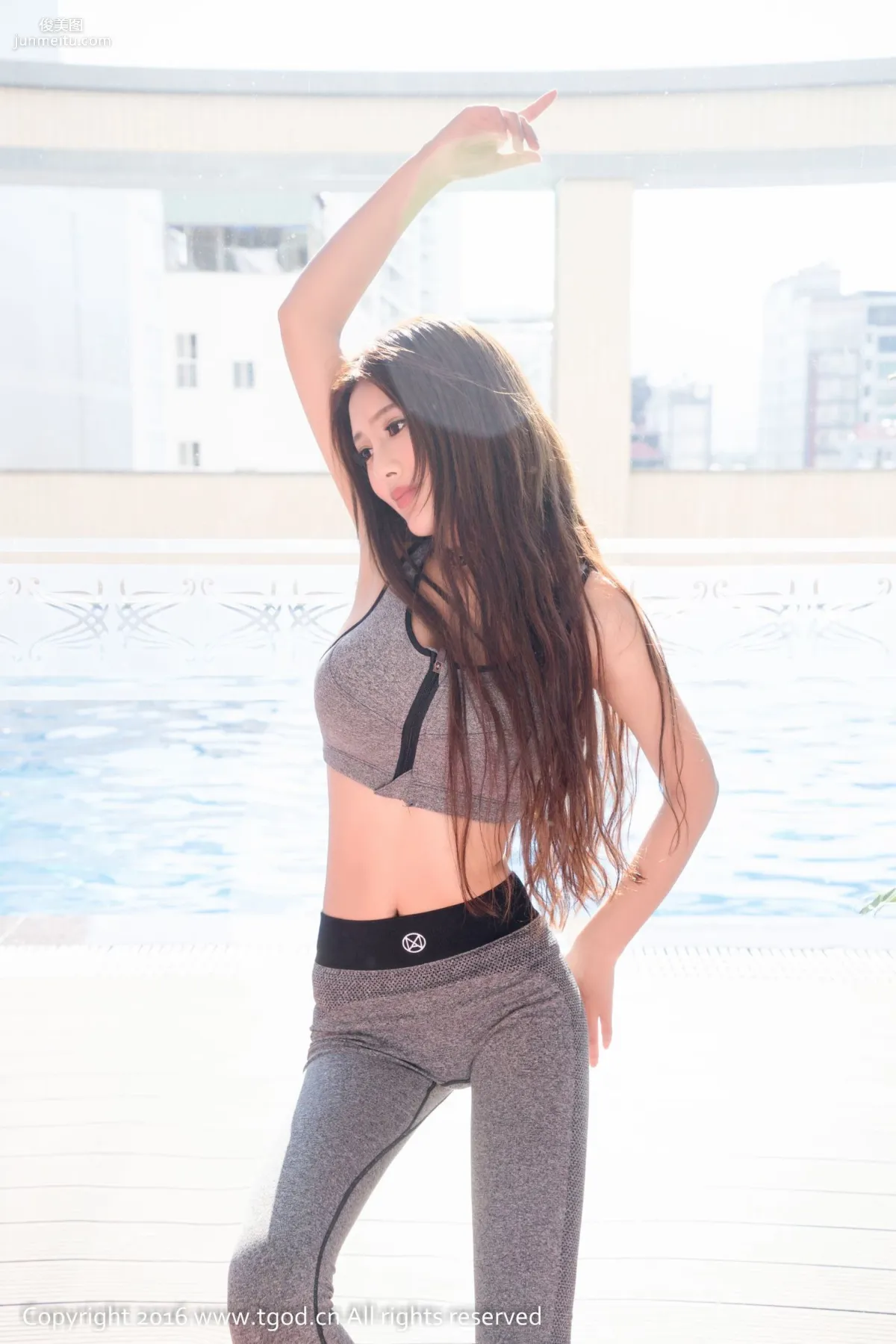 Abby Wang Qiaoen, Vietnam Nha Trang Street Snap + Fitness Series [TGOD] Photo Set photo 22
