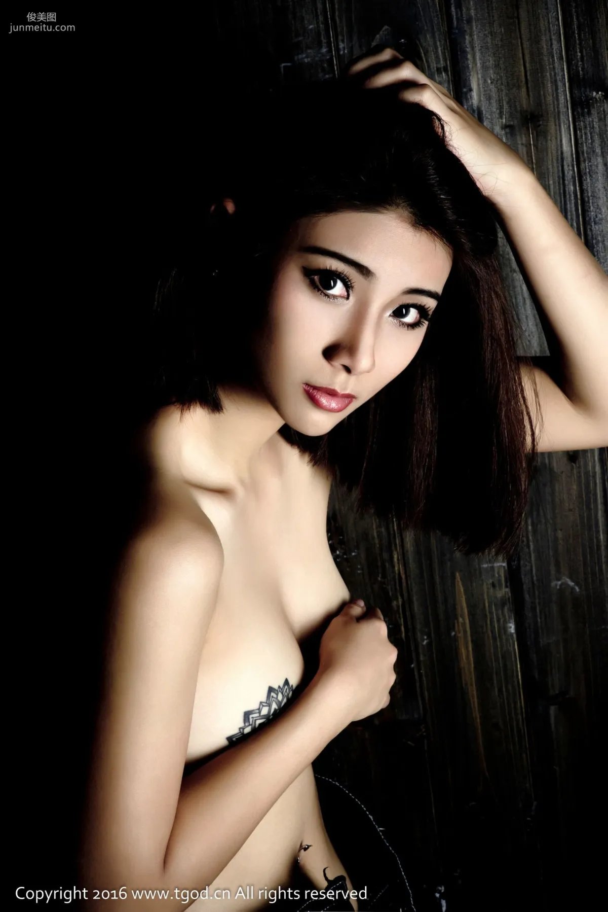Lee Xiaotang, Girl Obsessed with Tattoos, Primitive Wildness [TGOD] Photo Set photo 63