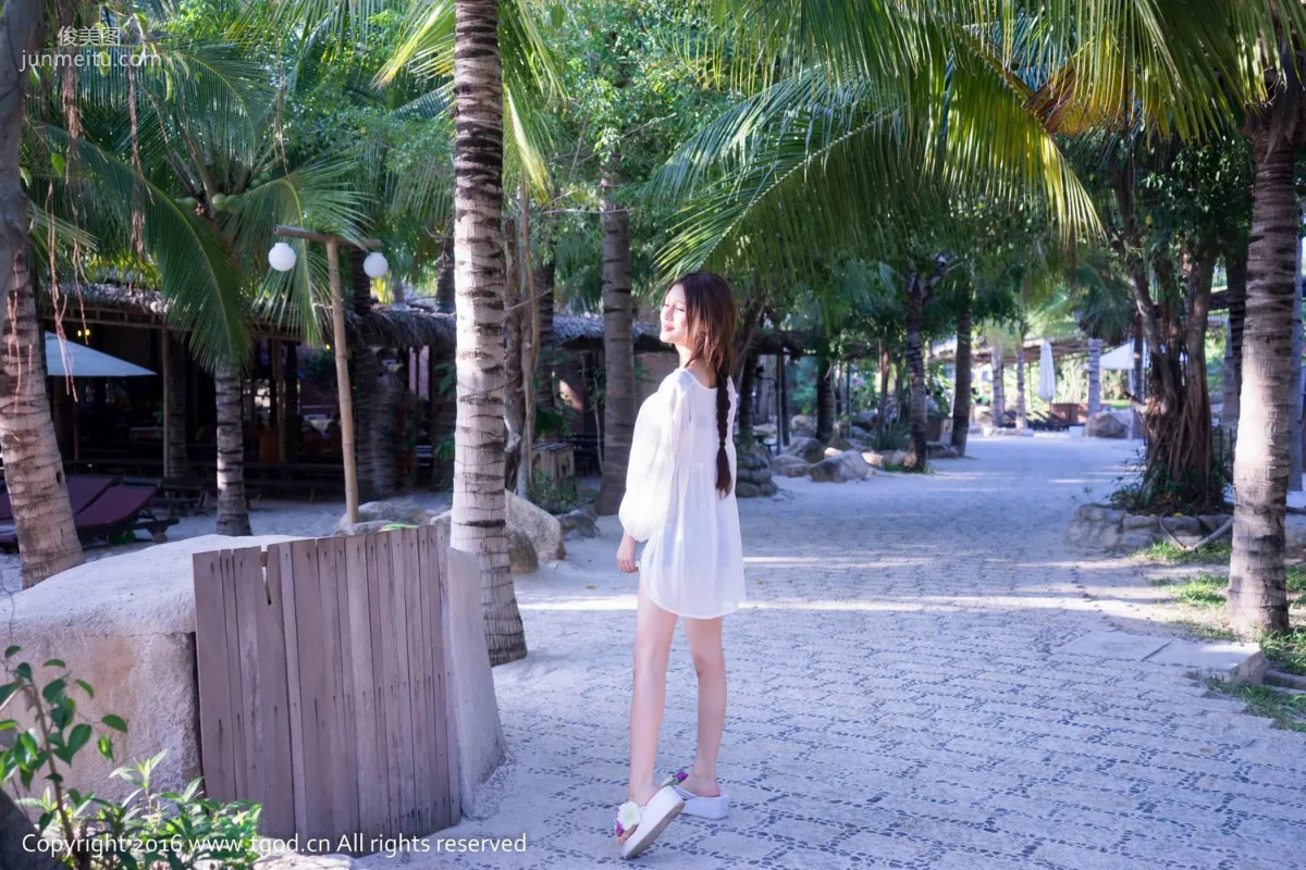 Abby Wang Qiaoen, Vietnam Nha Trang Street Snap + Fitness Series [TGOD] Photo Set photo 45