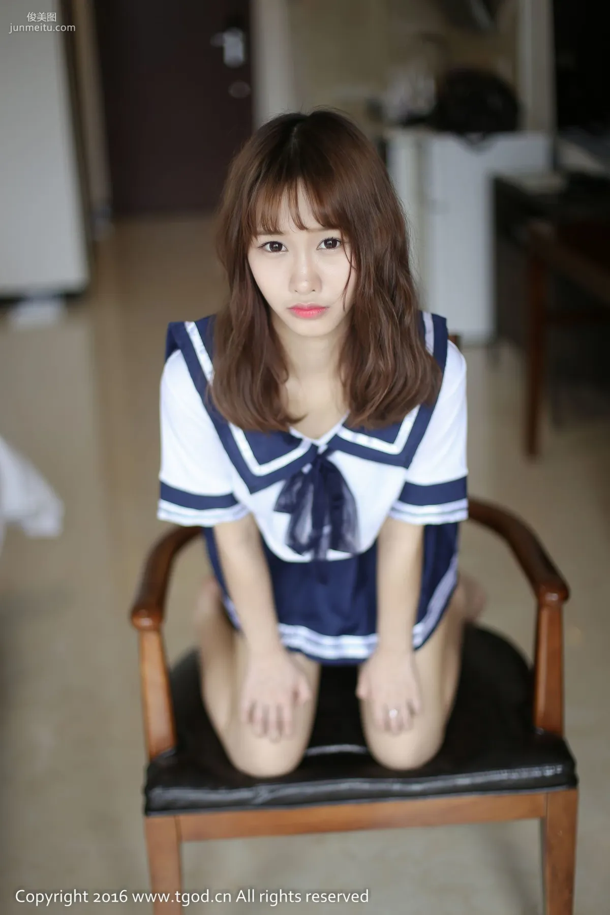 itt Nika Playful and Cute Student Style Uniform Seduction [TGOD] Photo Set photo 18