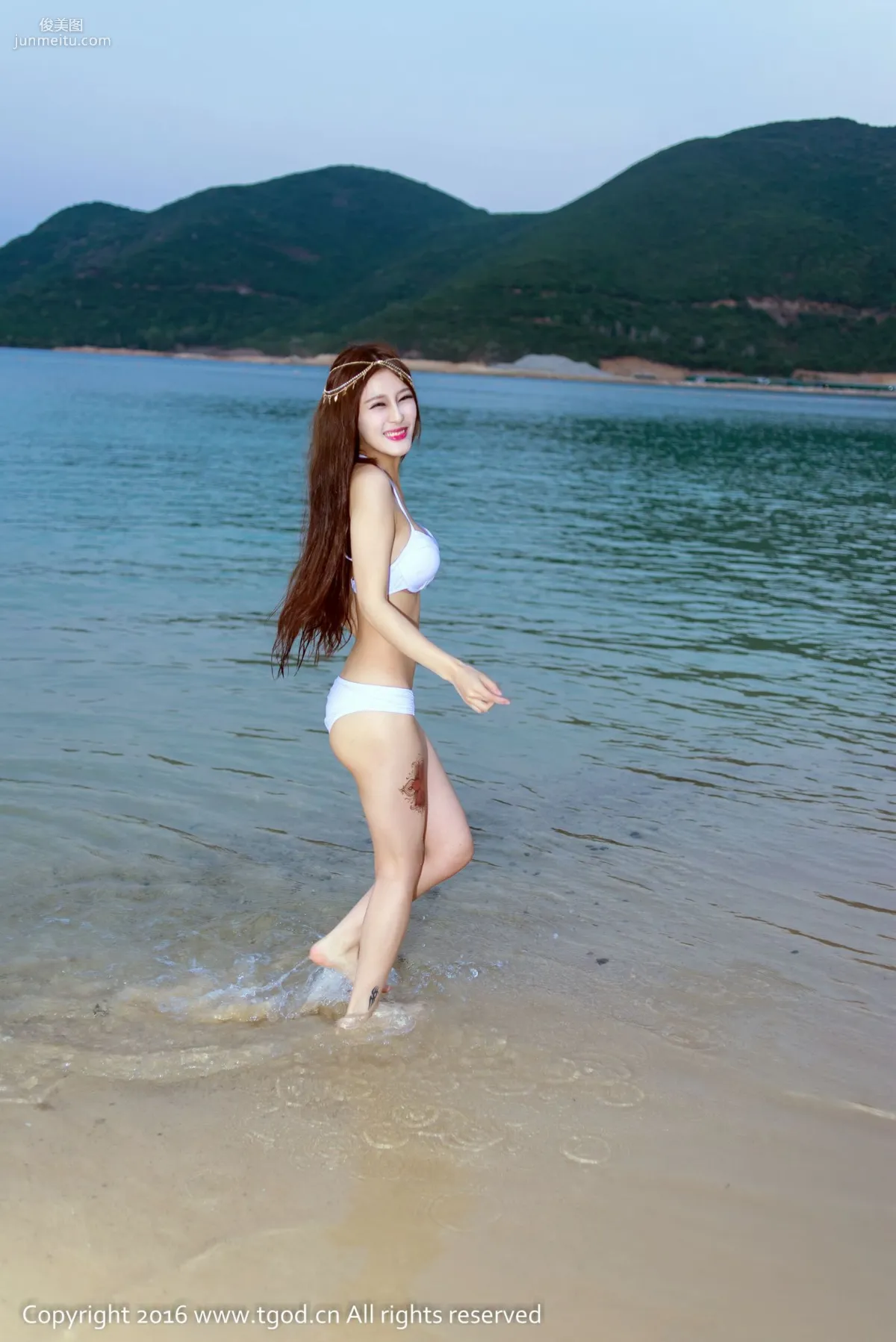 Abby Wang Qiaoen, Nha Trang Vietnam Travel Shoot, Elegant Goddess with Cute Charm [TGOD] Photo Set photo 9