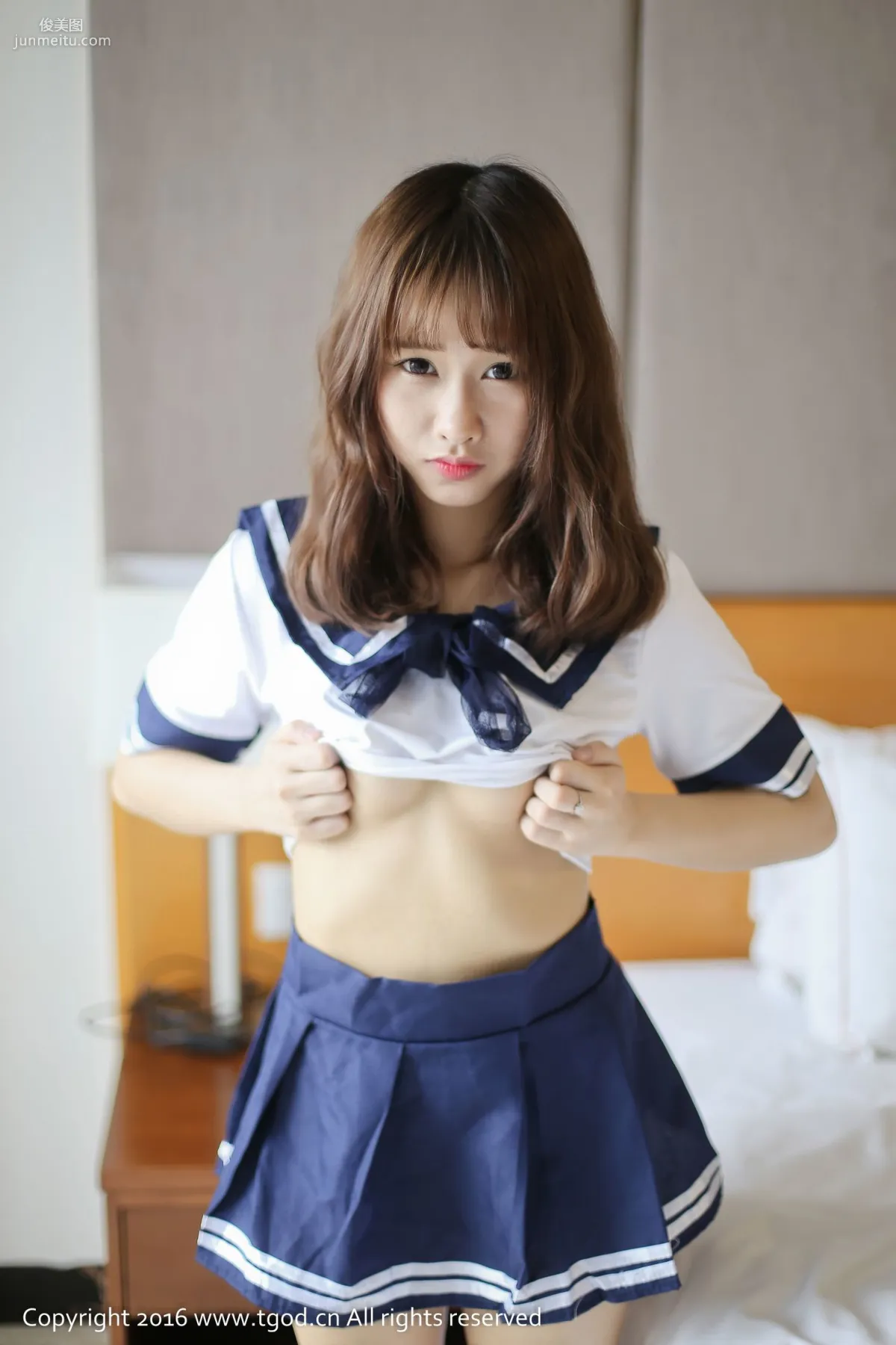 itt Nika Playful and Cute Student Style Uniform Seduction [TGOD] Photo Set photo 23